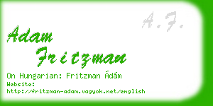 adam fritzman business card